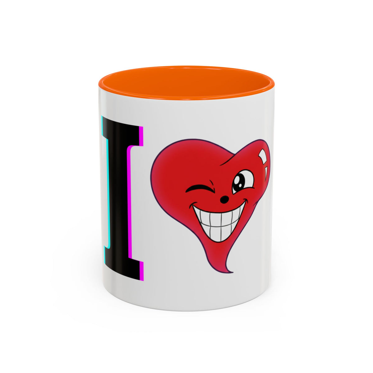 Winking Heart Graphic Mug | Accent Coffee Mug 11oz 15oz
