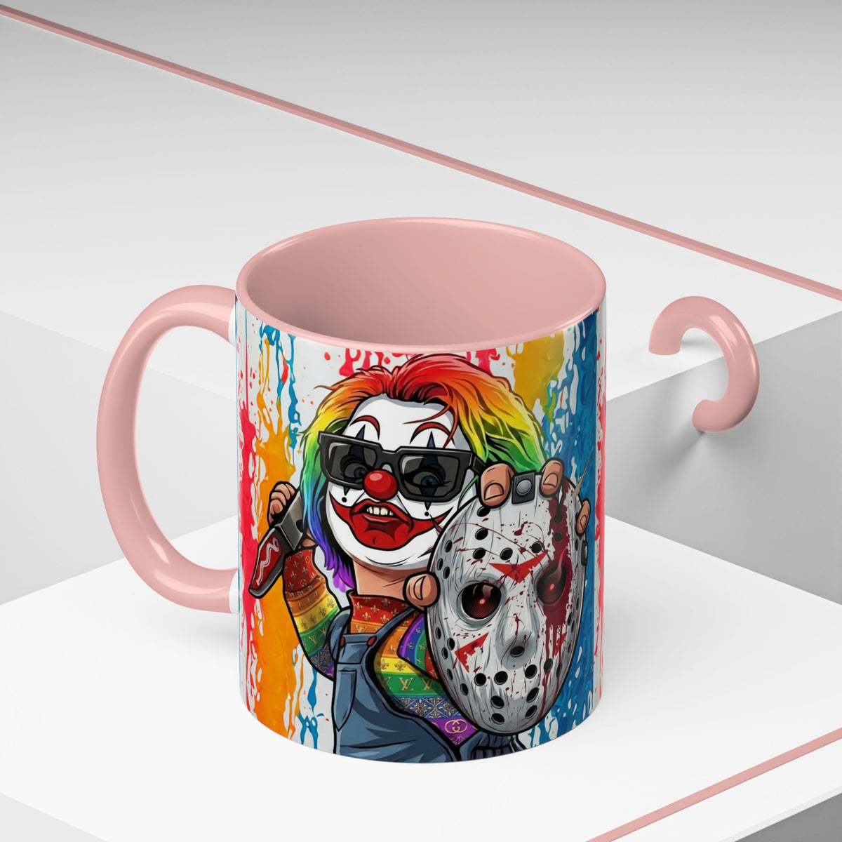 Rainbow Slasher Color Drip Designer GT Soldier Edition | Accent Coffee Mug 11oz 15oz