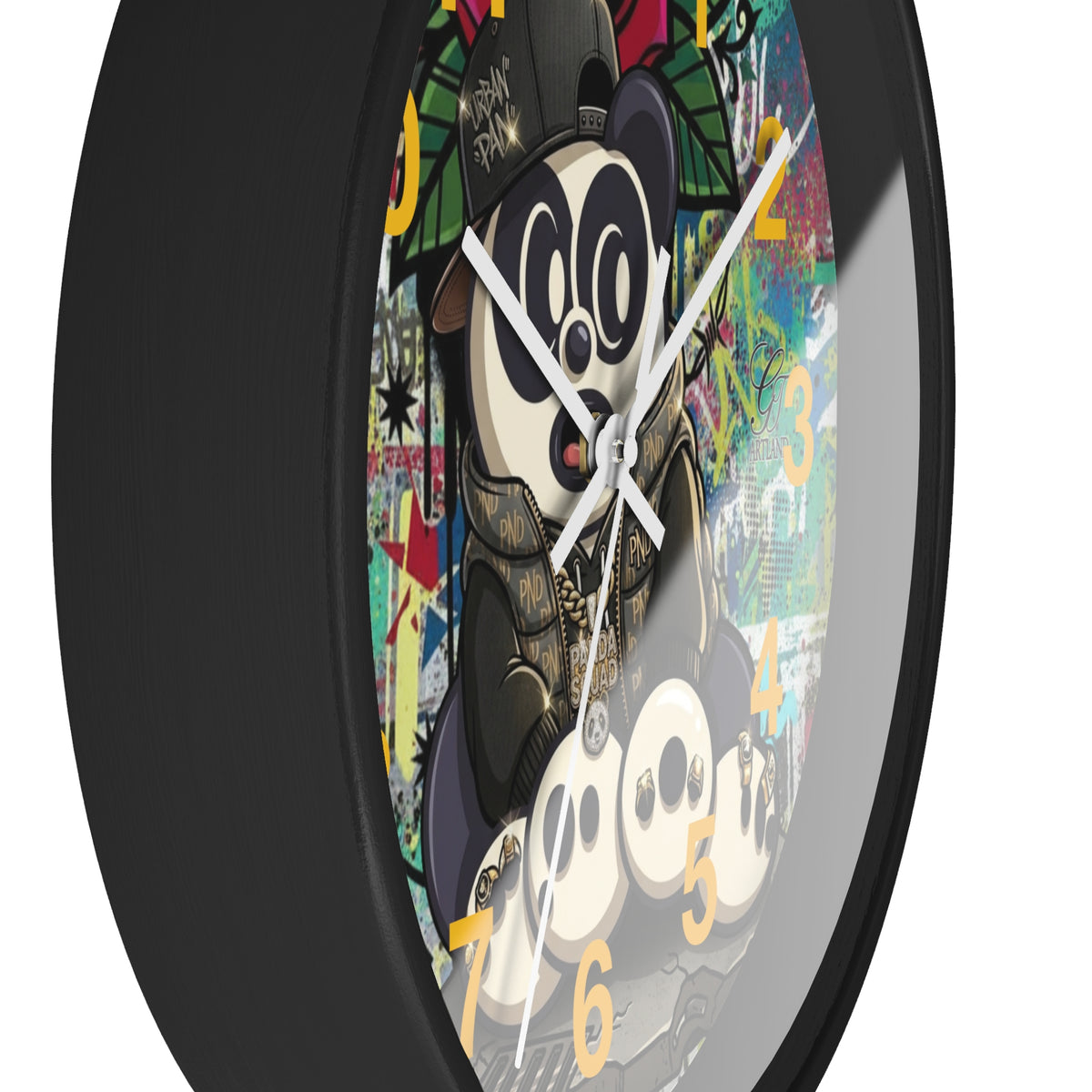 Graffiti Panda Designer Wall Clock