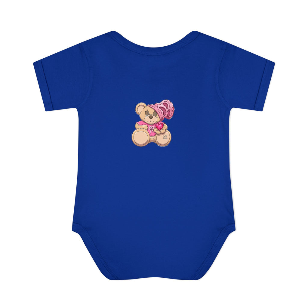 Pink Heart Teddy Bear Infant Bodysuit by GT Artland