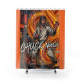 Chuck Norris Dragon Flames Shower Curtain