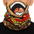 Luxury Anime Designer Streetwear Heart Graphic Neck Gaiter by GT Artland