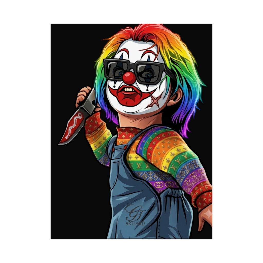 Rainbow Slasher Urban Designer Horror Matte Vertical Posters by GT Artland