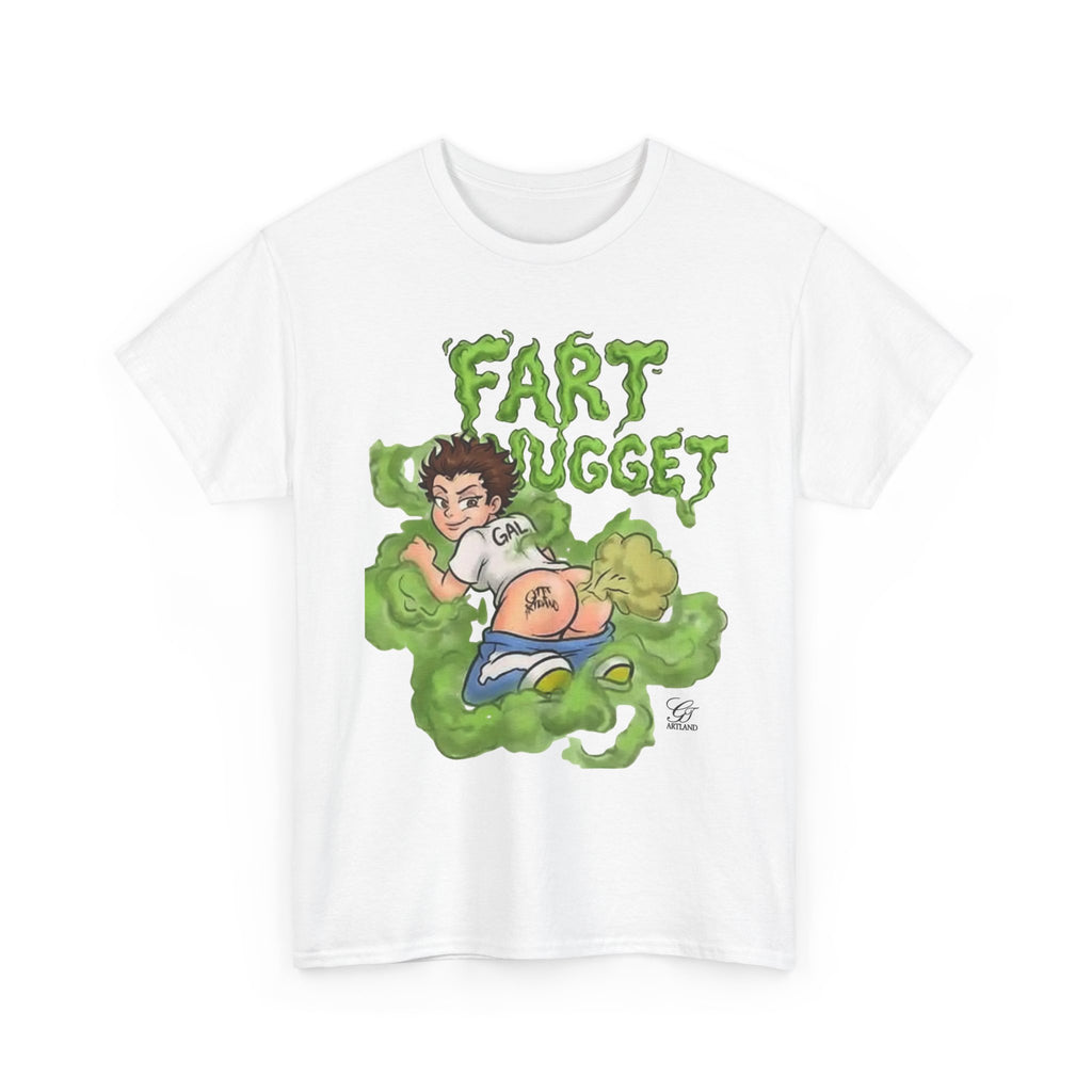 Fart Nugget graphic tee | Funny cartoon kid fart illustration T-Shirt