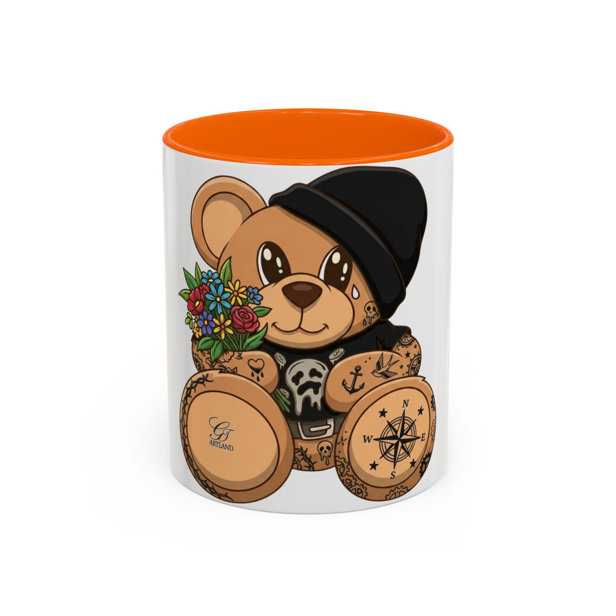 Copy of Tattooed Teddy Bear Mug | Accent Coffee Mug 11oz 15oz by GT Artland