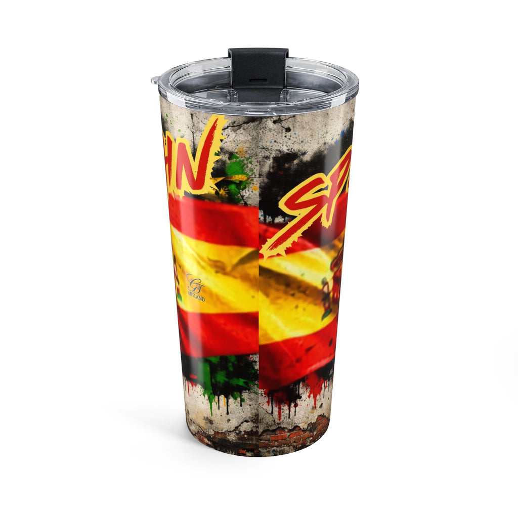 Spainard Urban Designer Football Soccer Fan Drip Tumbler by GT Artland