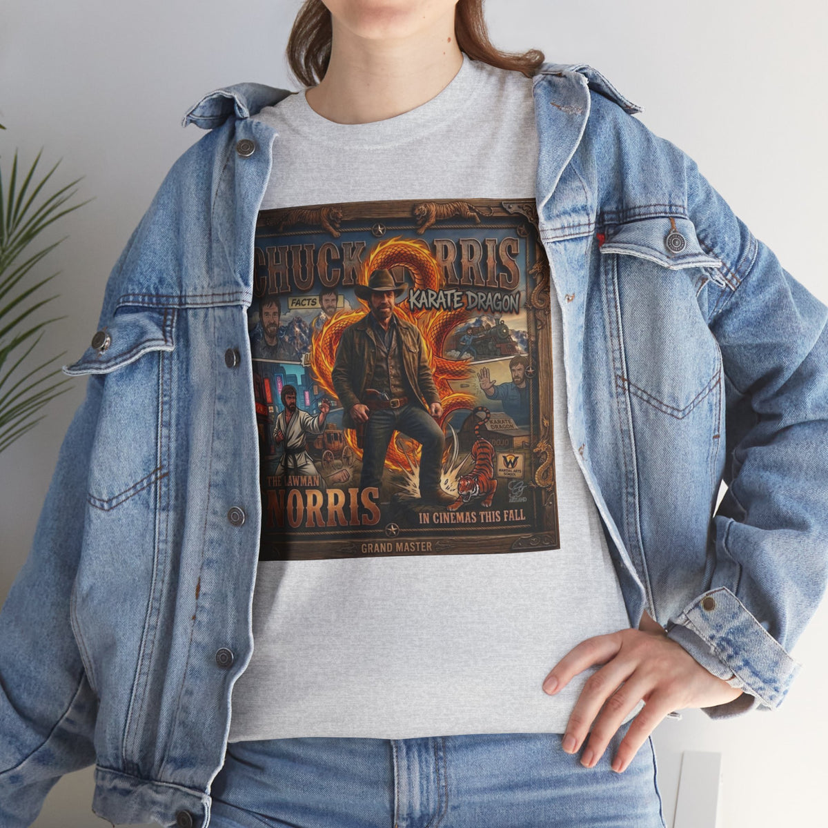 Retro Action Movie Poster T-Shirt | Vintage Fighter Hero Tee