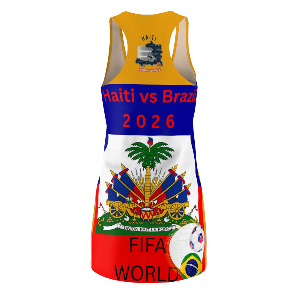 Soccer Football Haitian 2026  Dress |World Cup Football Racerback Dress