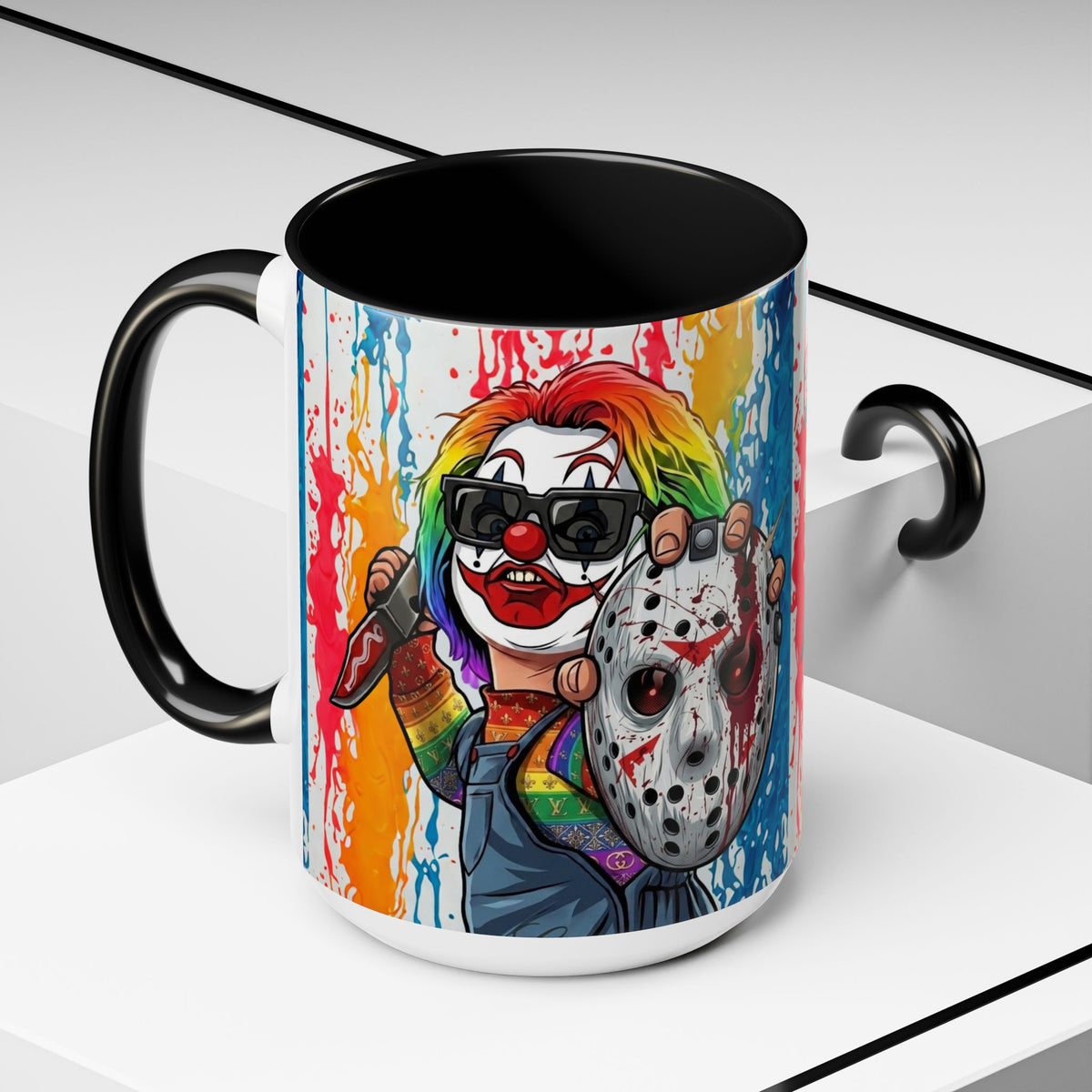 Rainbow Slasher Color Drip Designer GT Soldier Edition | Accent Coffee Mug 11oz 15oz