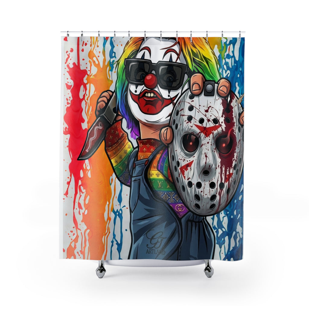 Rainbow Slasher Designer Bathroom Decor by GT Artland