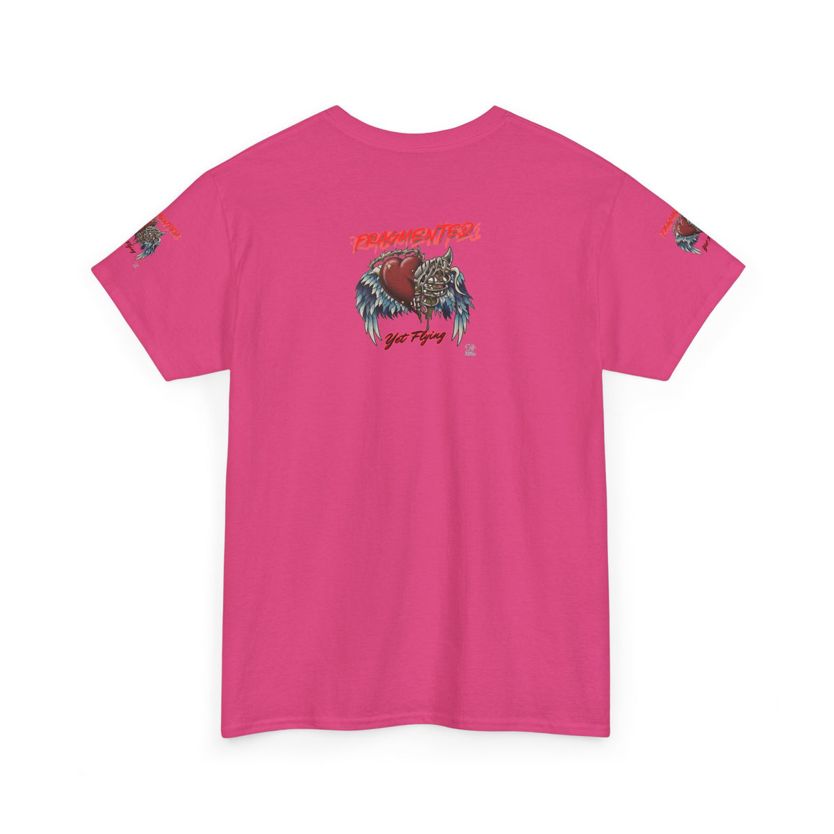 Fragmented Heart Wings tee | Broken Heart with Wings graphic