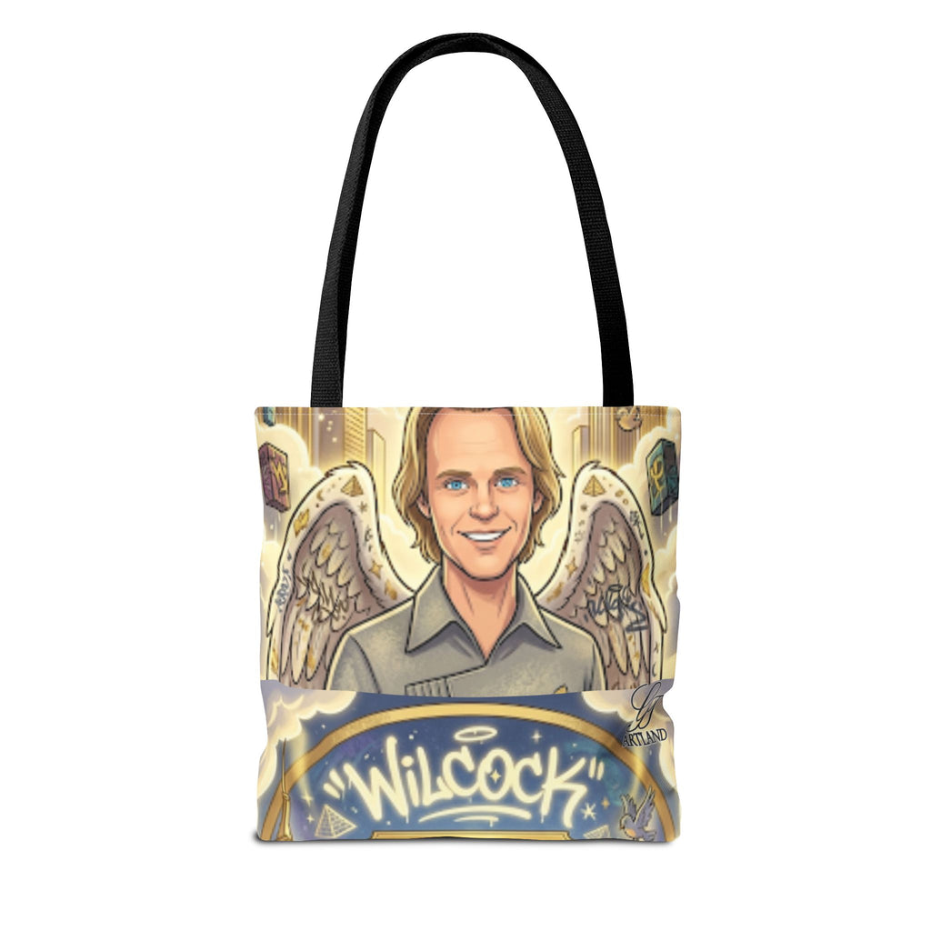 Wilcock Angel Wings Portrait Tote Bag – Illustrated Memorial/Tribute Carryall by GT Artland
