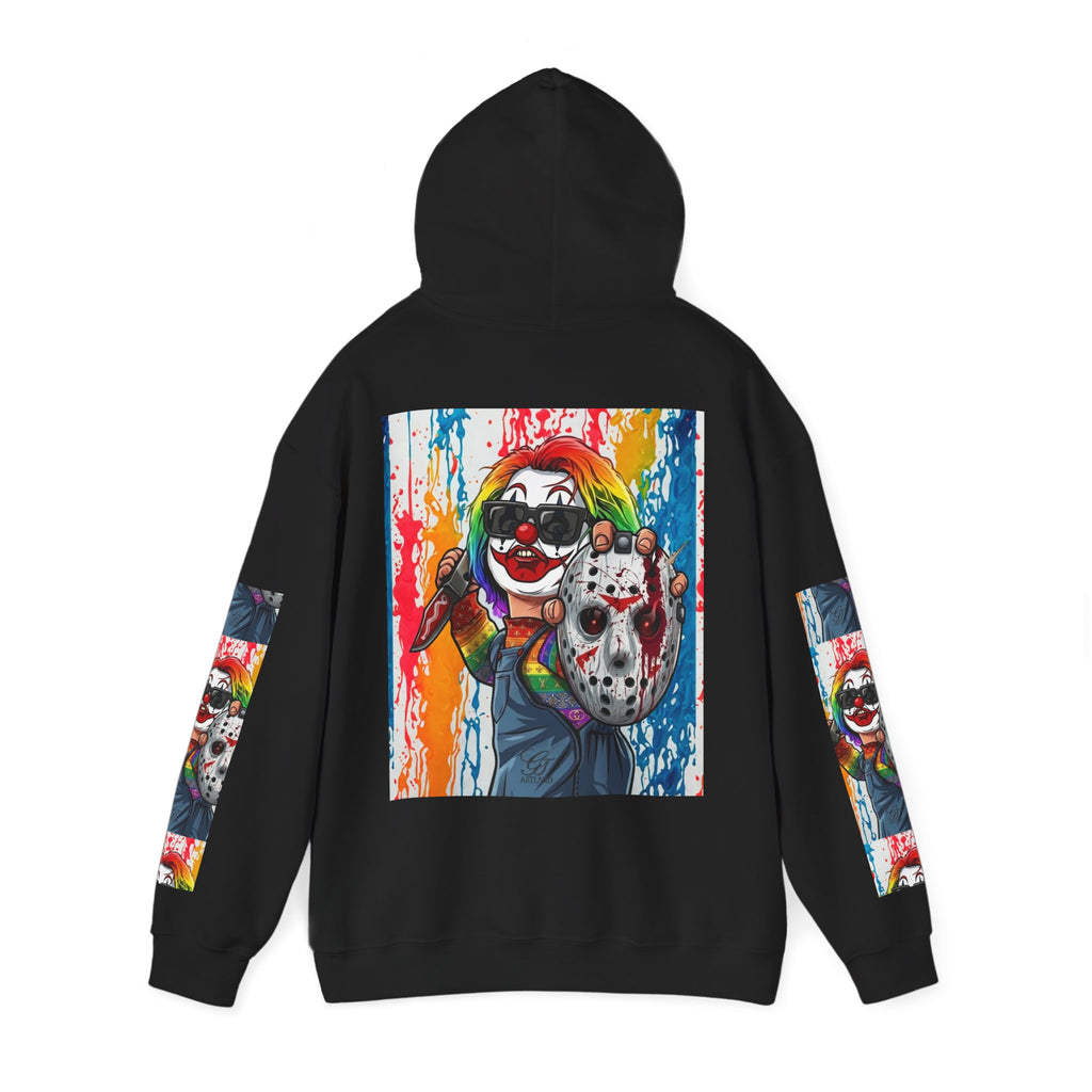Rainbow Slasher Unisex Heavy Blend Hooded Sweatshirt by GT Artland