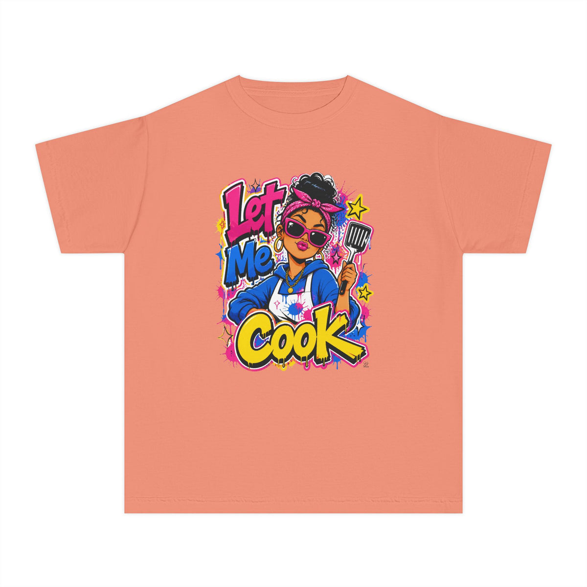 Let Me Cook Cartoon Chef Youth T-Shirt