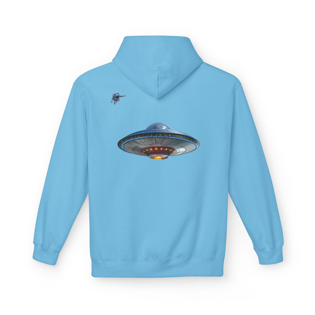 Retro UFO Spaceship Hoodie | Paranormal Alien Abduction Design
