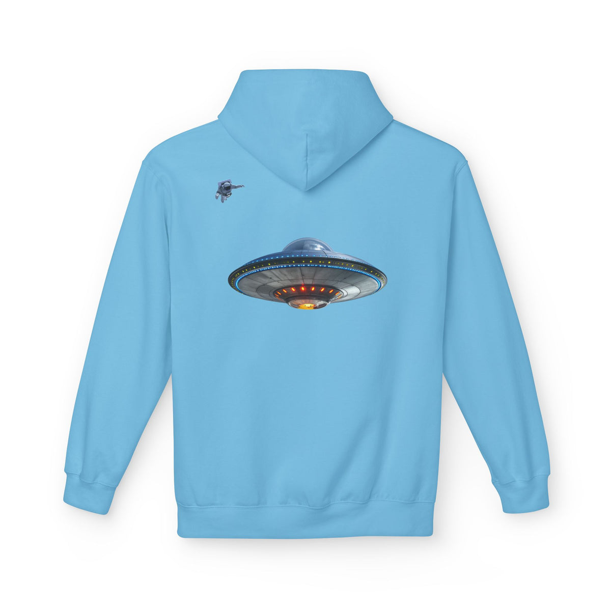 Retro UFO Spaceship Hoodie | Paranormal Alien Abduction Design