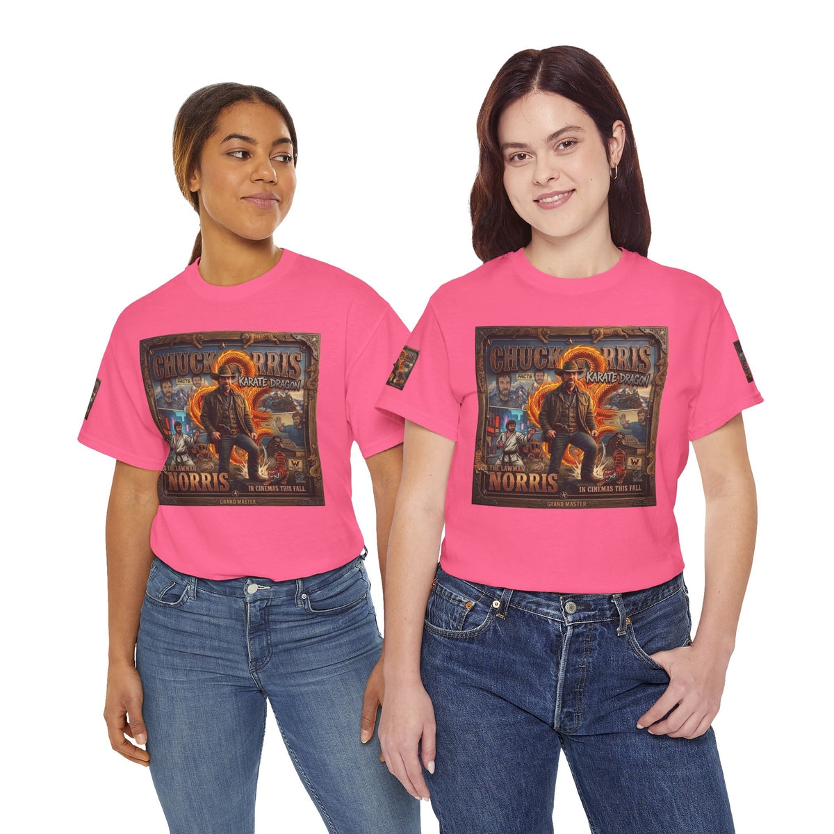 Retro Action Movie Poster T-Shirt | Vintage Fighter Hero Tee
