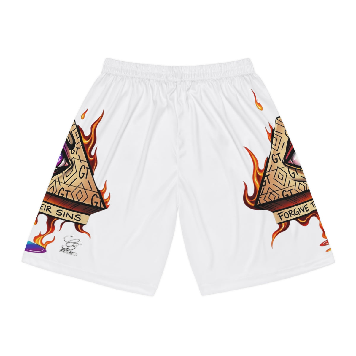 All-Seeing Eye Pyramid Shorts | Basketball Shorts