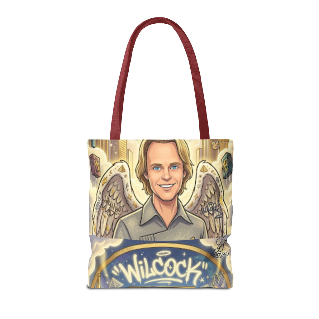 Wilcock Angel Wings Portrait Tote Bag – Illustrated Memorial/Tribute Carryall by GT Artland