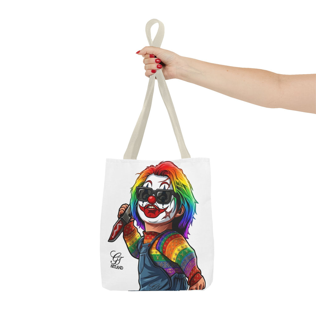 Rainbow Slasher Horror Tote Bag by GT Artland