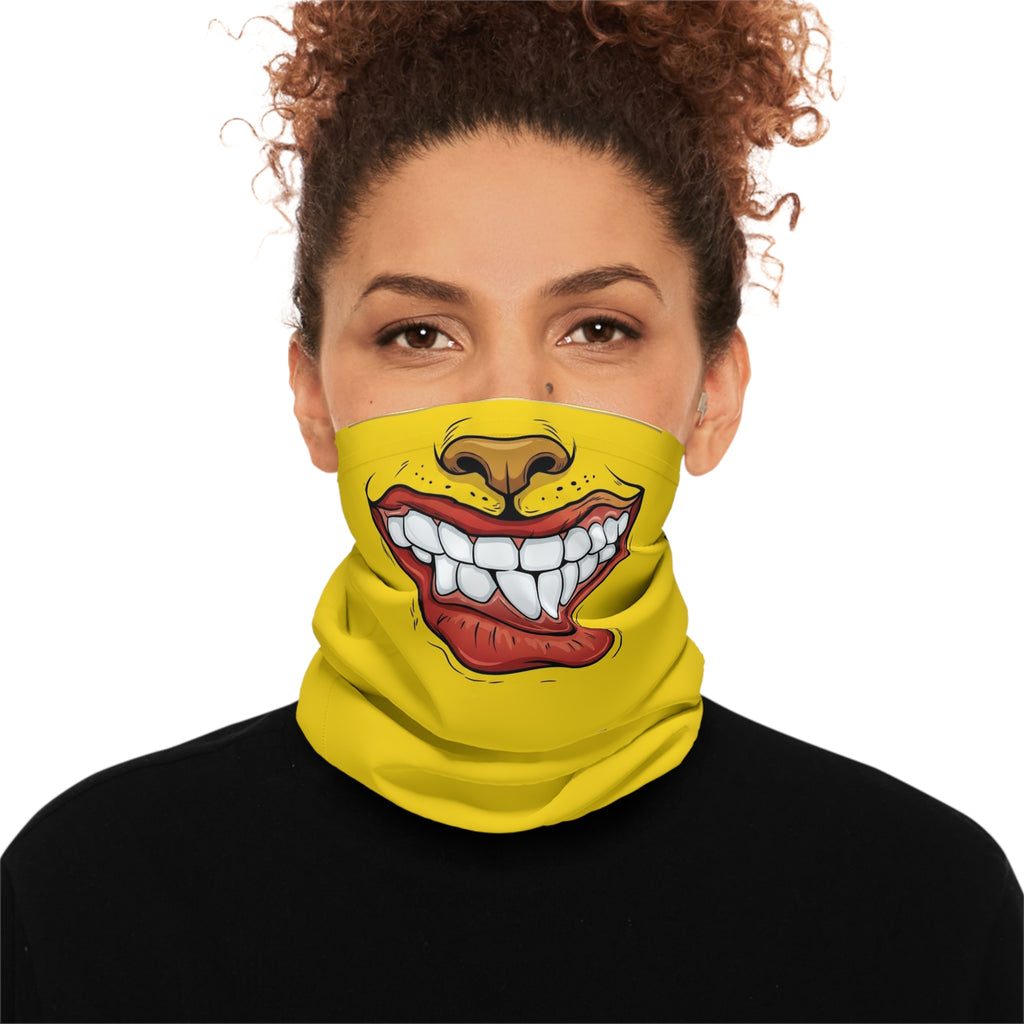 Goon Smiling Comic Grin Designer Neck Gaiter by GT Artland