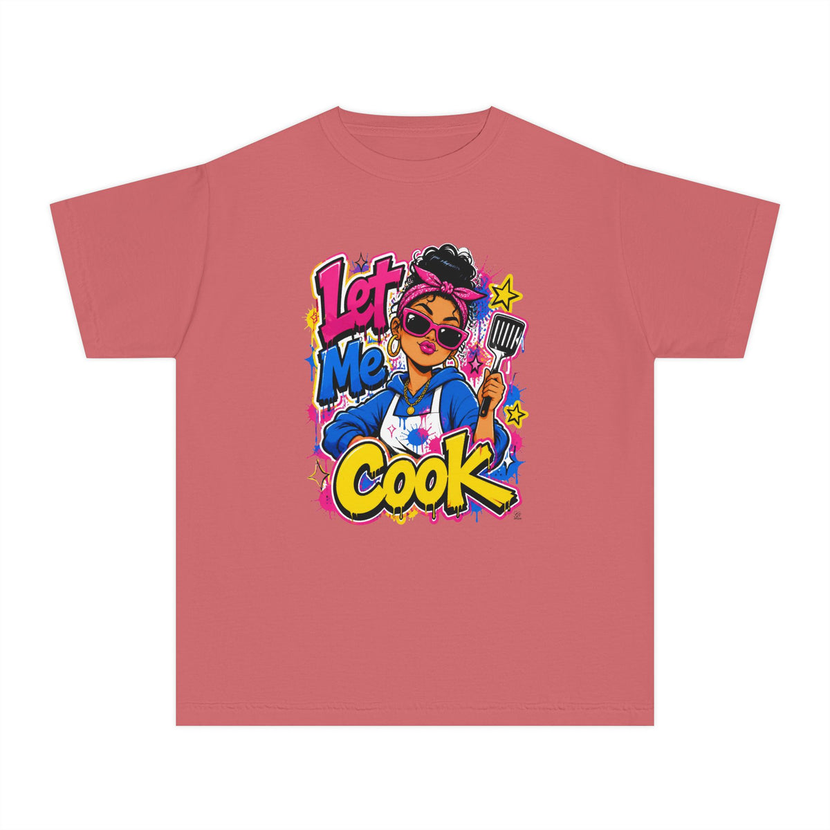 Let Me Cook Cartoon Chef Youth T-Shirt