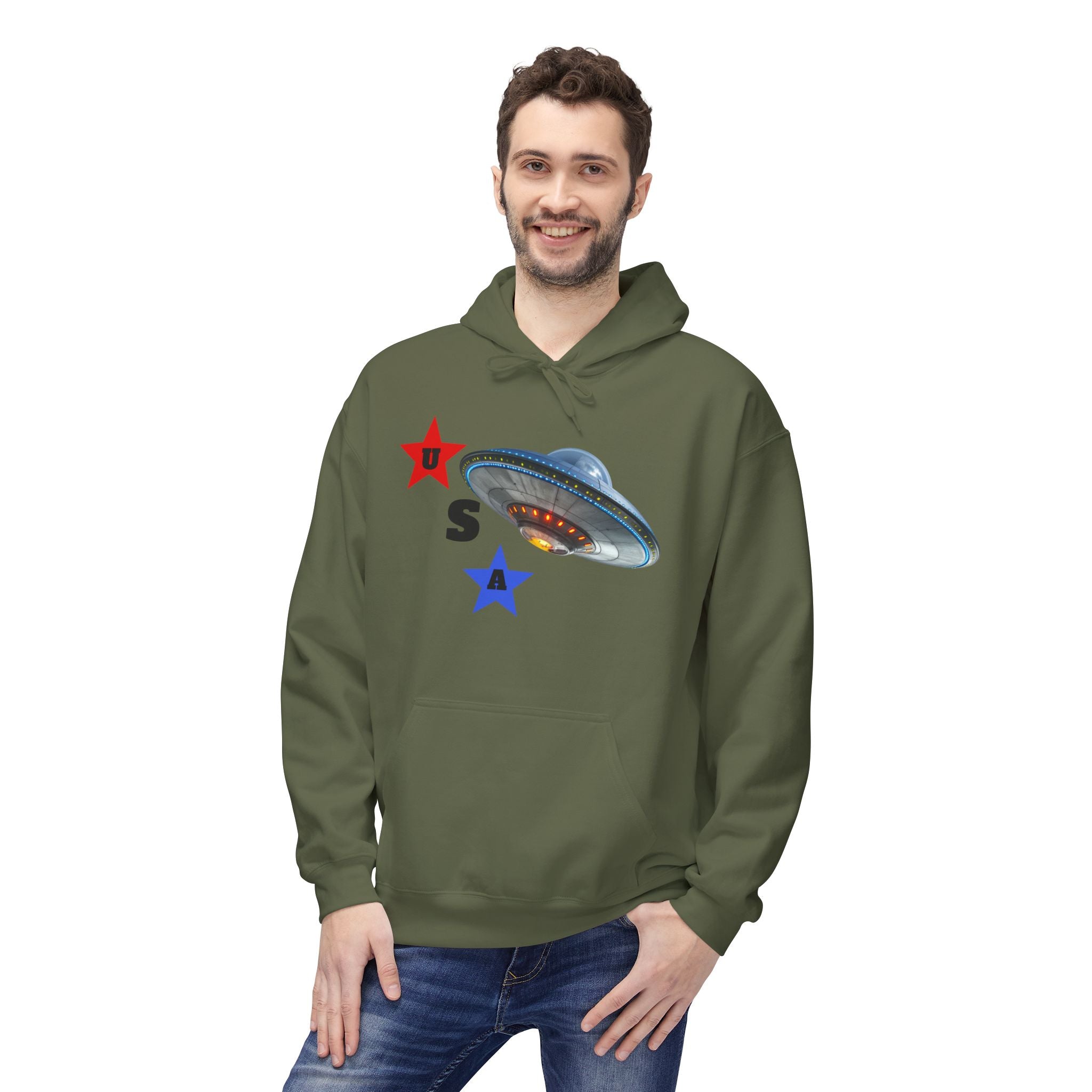 UFO Unisex Spaceship Hoodie