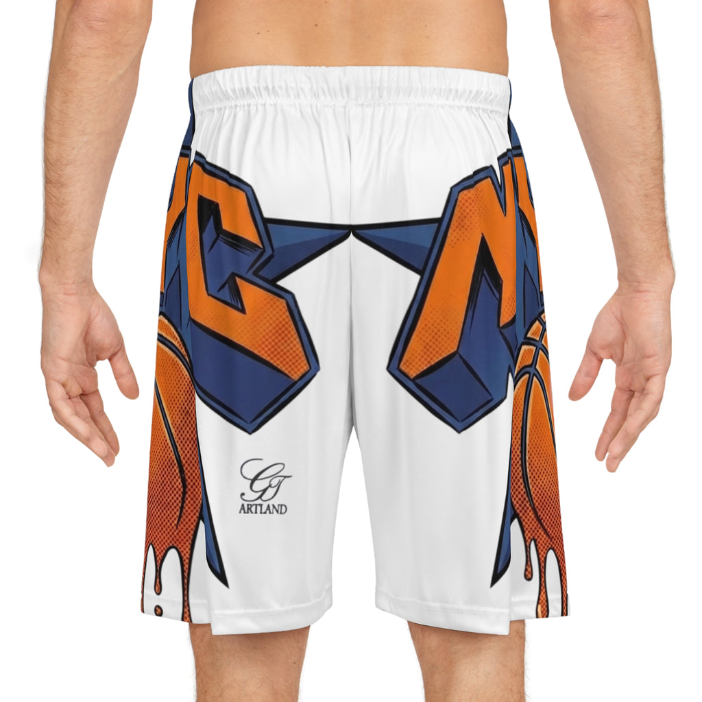NY Graffiti Basketball Shorts | All-Over Print by GT Artland