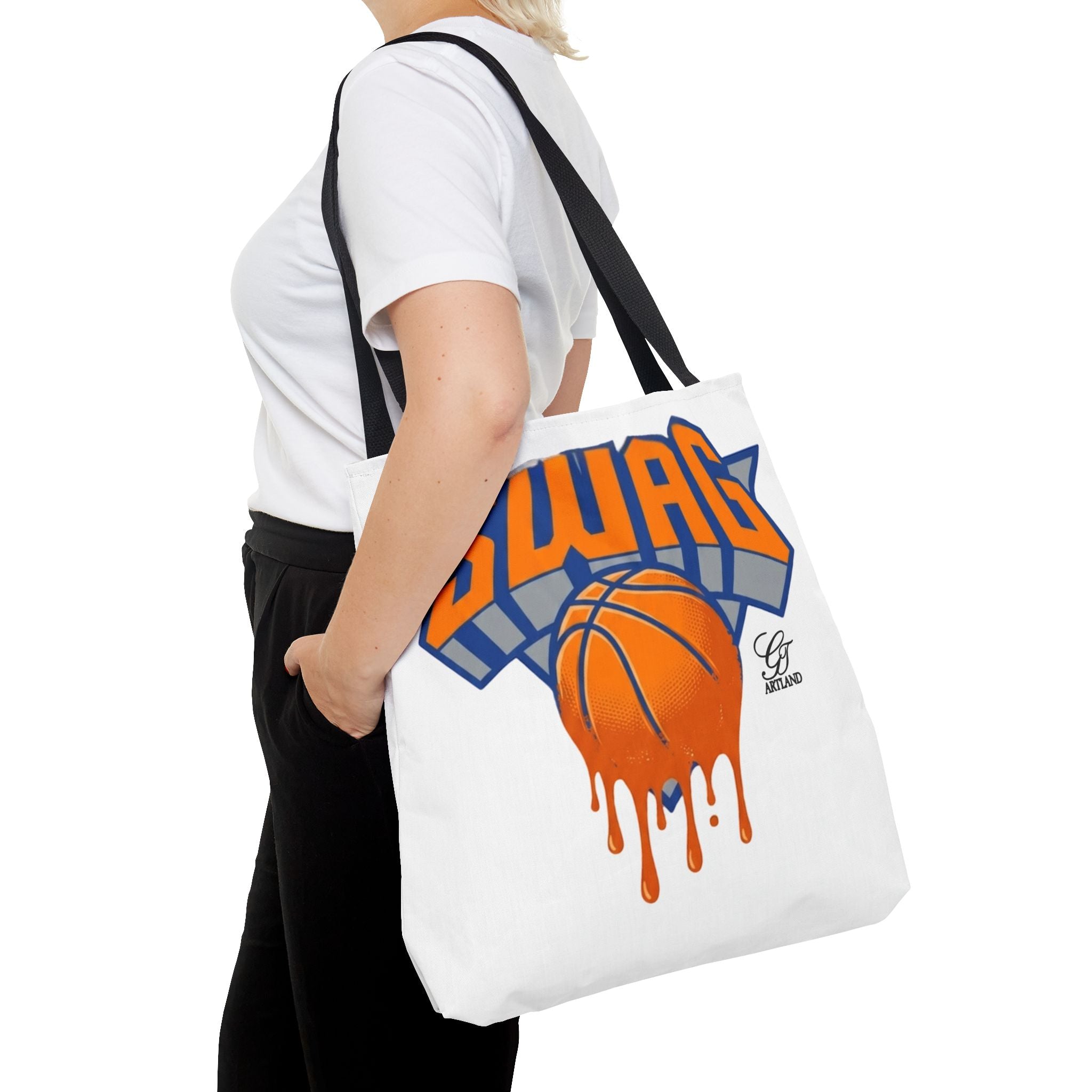 Swag Dripping Basketball tote bag | Sports Graphic Tote by GT Artland