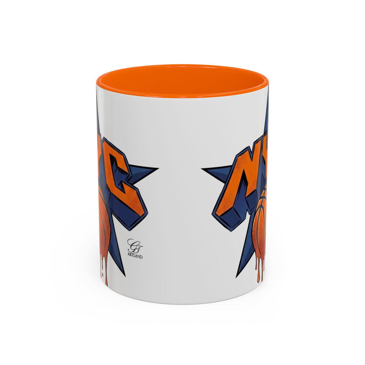 NYC  New York Champions Basketball Drip Mug | Accent Coffee Mug 11oz 15oz by GT Artland