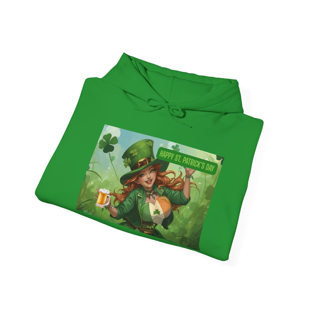 Leprechaun Pot of Gold Hoodie | St. Patrick's Day Shamrock Illustration