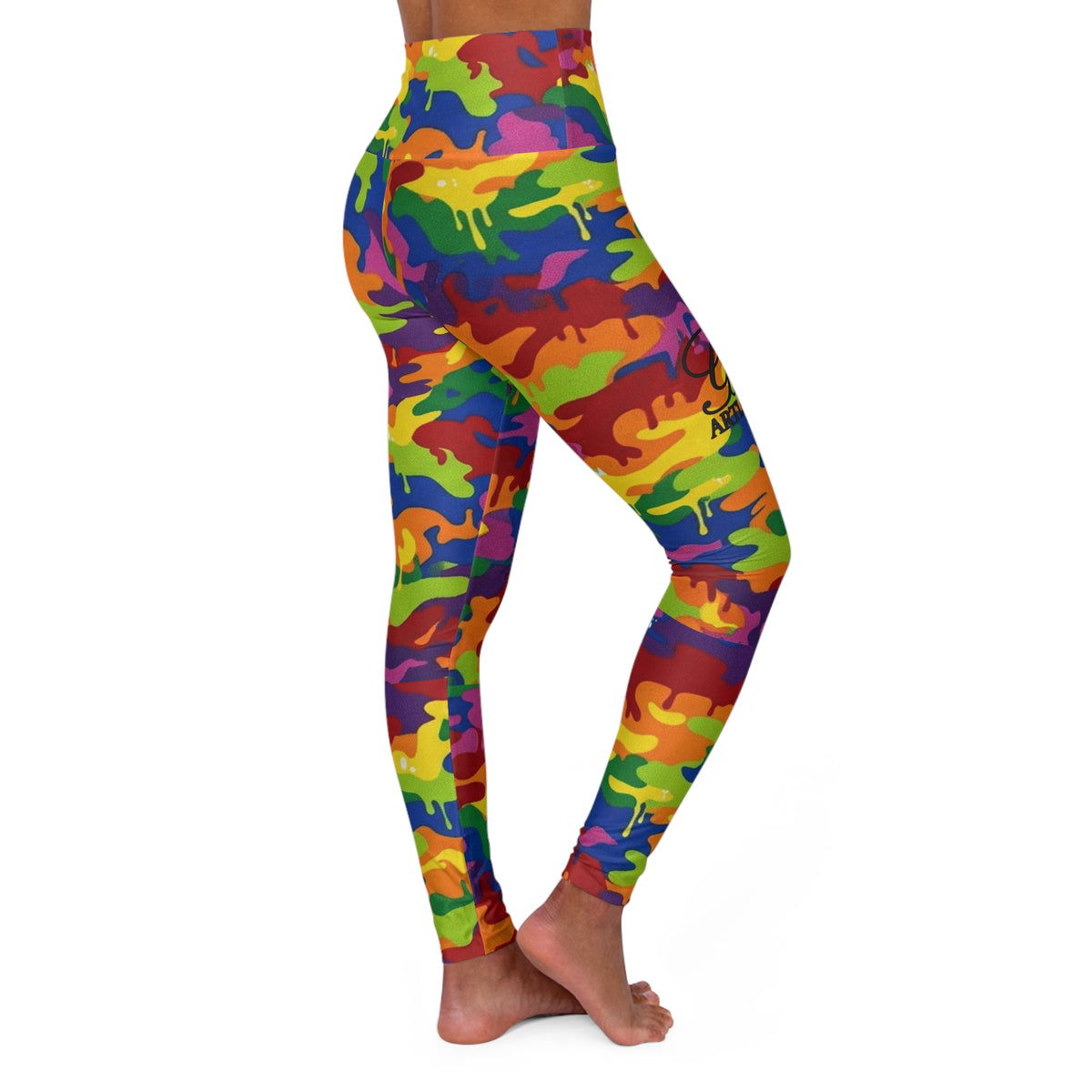 Copy of Killa Klown Scary Grinning Clown Leggings | High Waisted Yoga Leggings by GT Artland
