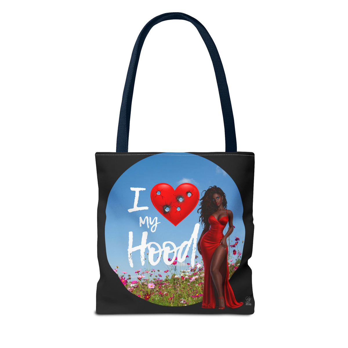 I Love My Hood tote bag | All-over print handbag