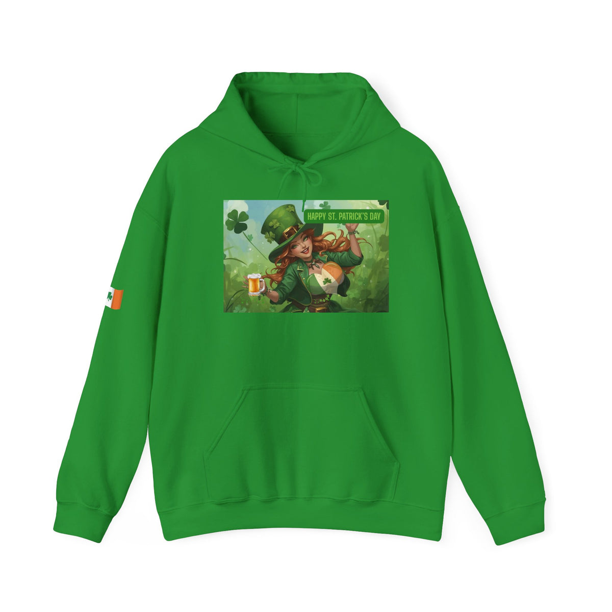 Leprechaun Pot of Gold Hoodie | St. Patrick's Day Shamrock Illustration