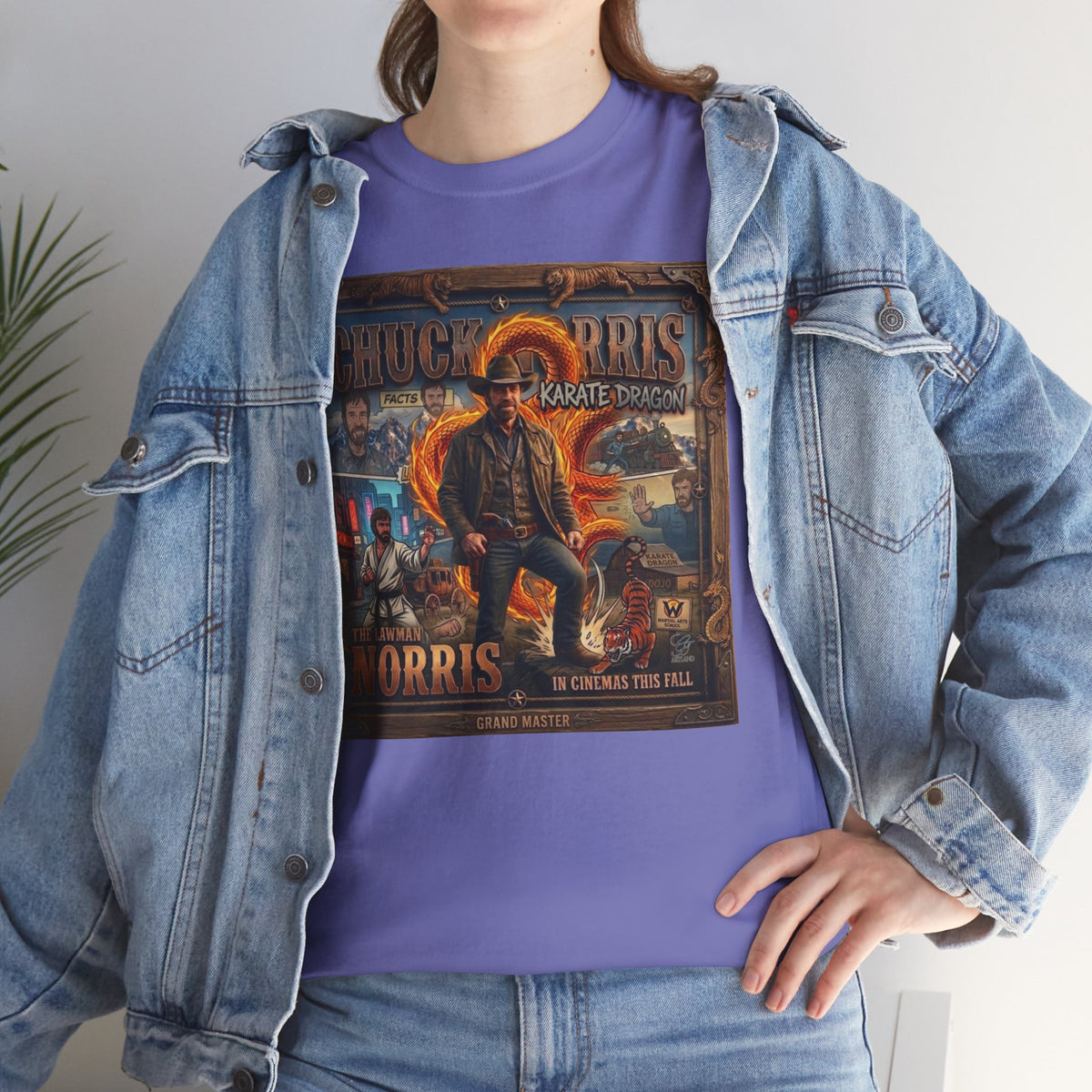 Retro Action Movie Poster T-Shirt | Vintage Fighter Hero Tee