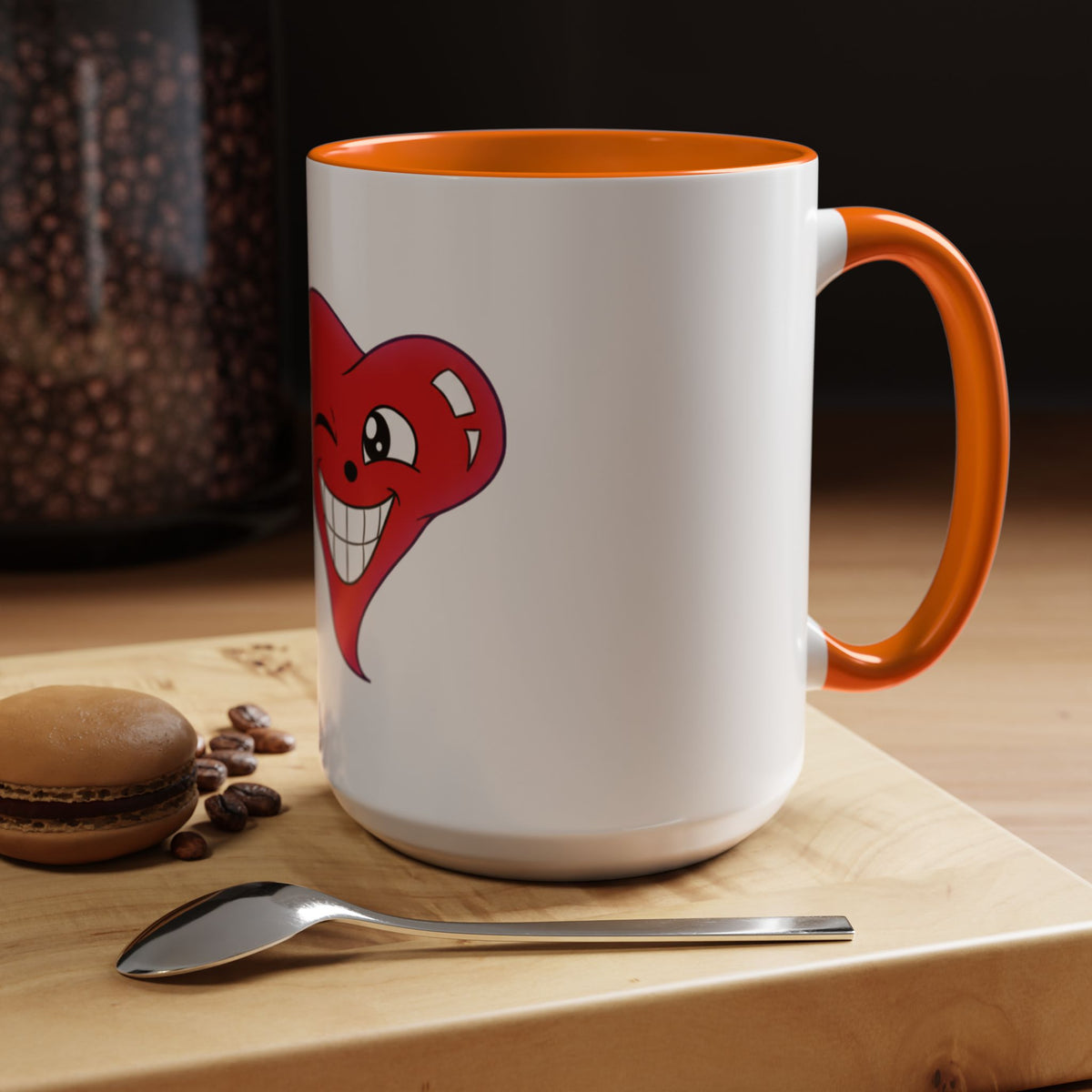 Winking Heart Graphic Mug | Accent Coffee Mug 11oz 15oz