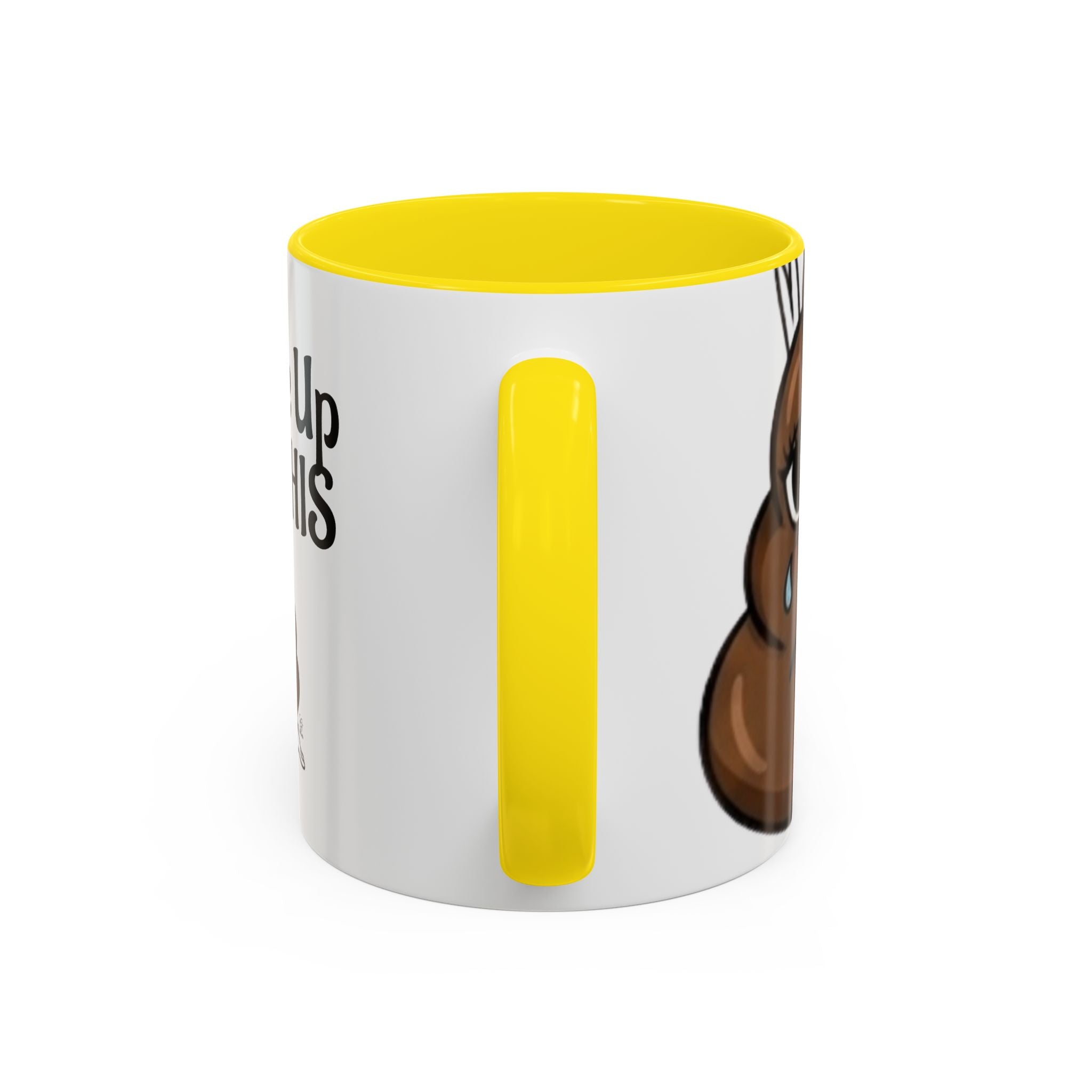 I Woke Up Like This Coffee Mug – Funny Poop Emoji Designer Accent Mug (11/15oz) by GT Artland