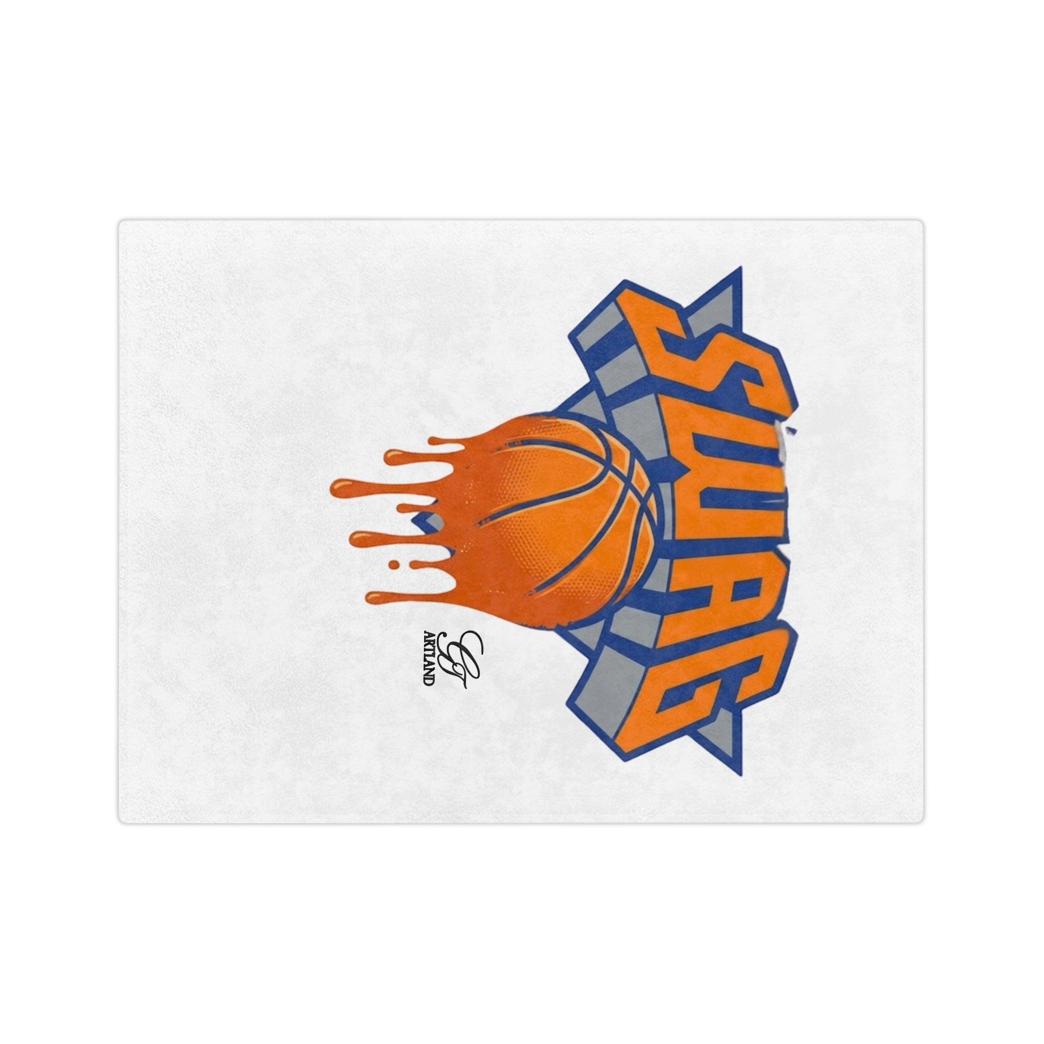 Dripping Basketball SWAG Blanket | Velveteen Microfiber Blanket by GT Artland
