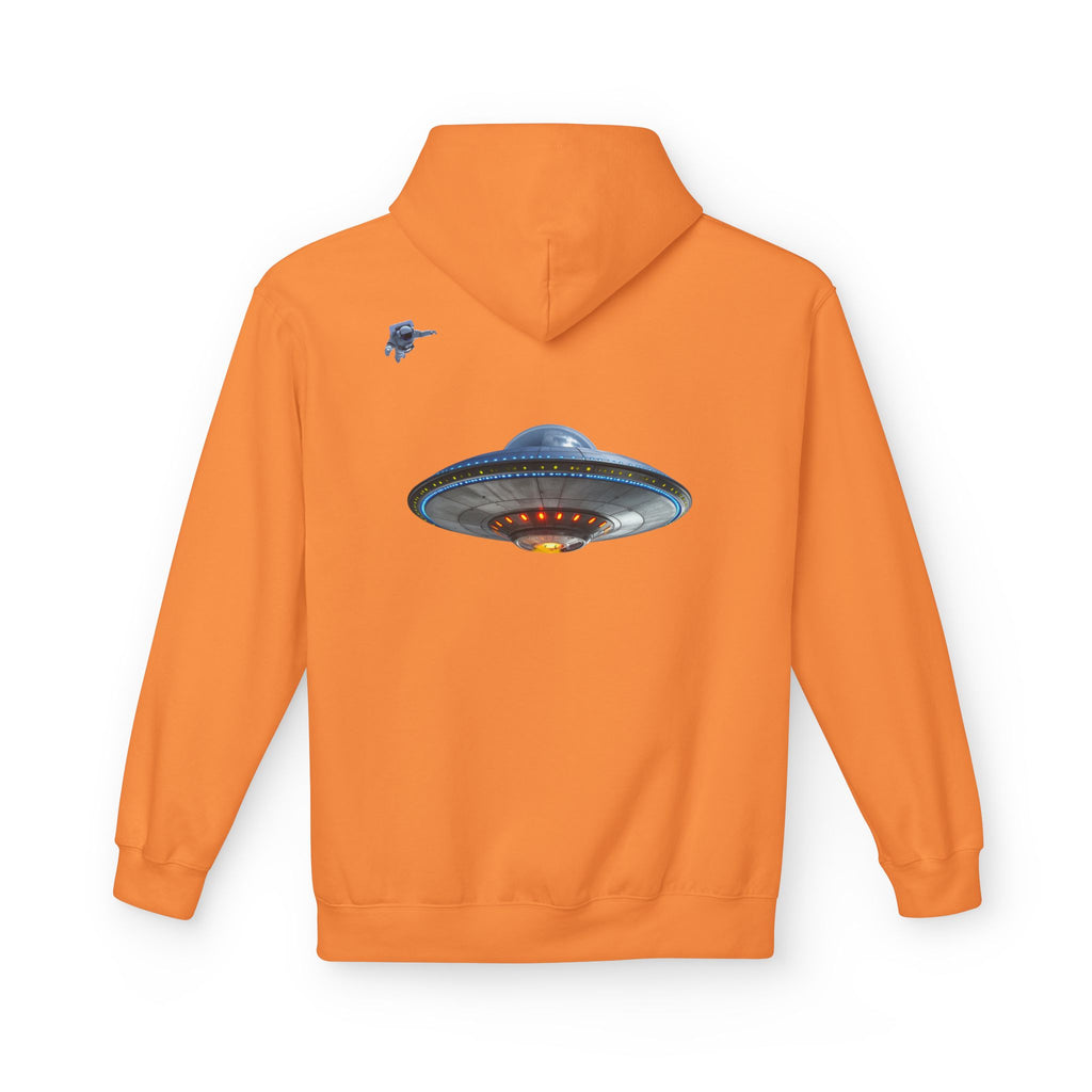 Retro UFO Spaceship Hoodie | Paranormal Alien Abduction Design