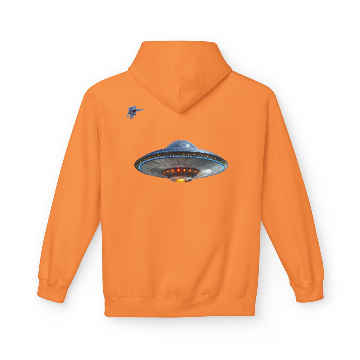 Retro UFO Spaceship Hoodie | Paranormal Alien Abduction Design