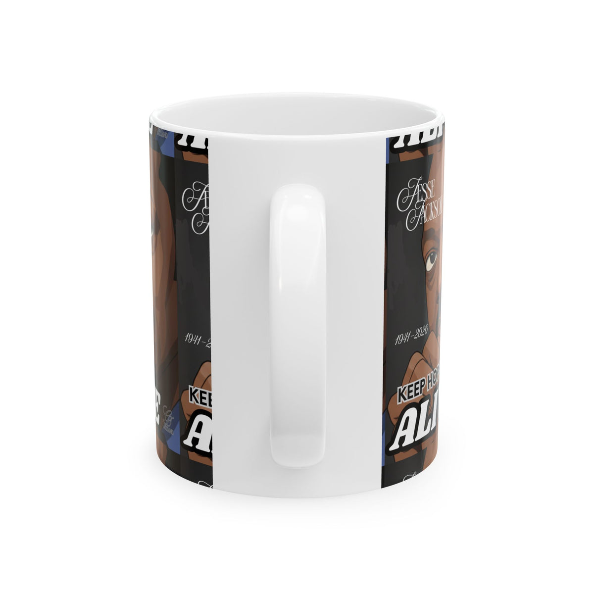Keep Hope Alive illustration Mug | Jesse Jackson portrait, political tribute