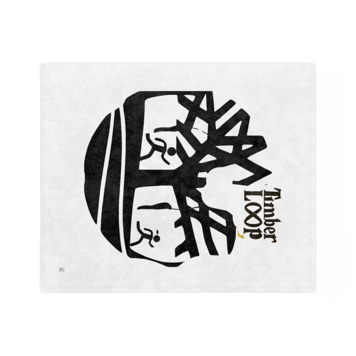Timber Loop Tree Logo Velveteen Blanket | Trail Running Design by GT Artland