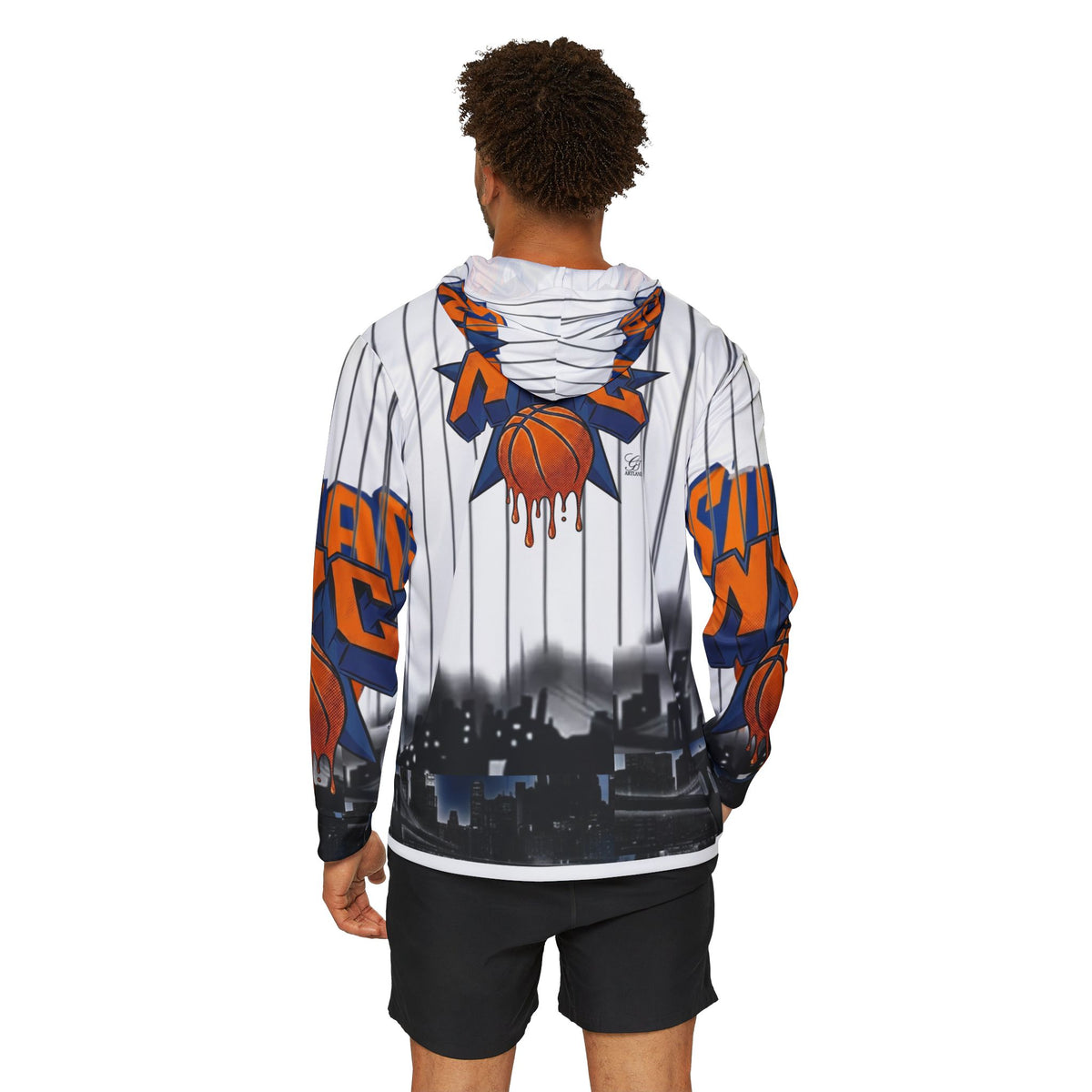 NYC Dripping Basketball Hoodie | City Skyline Warmup Hoodie