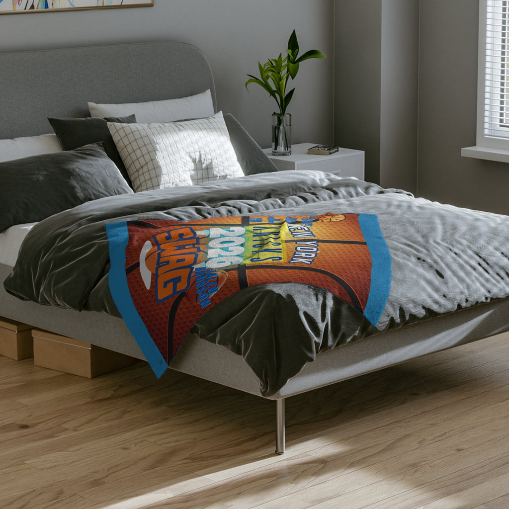 Sport 2026 Swag New York Knicks Basketball Blanket |  Velveteen Microfiber