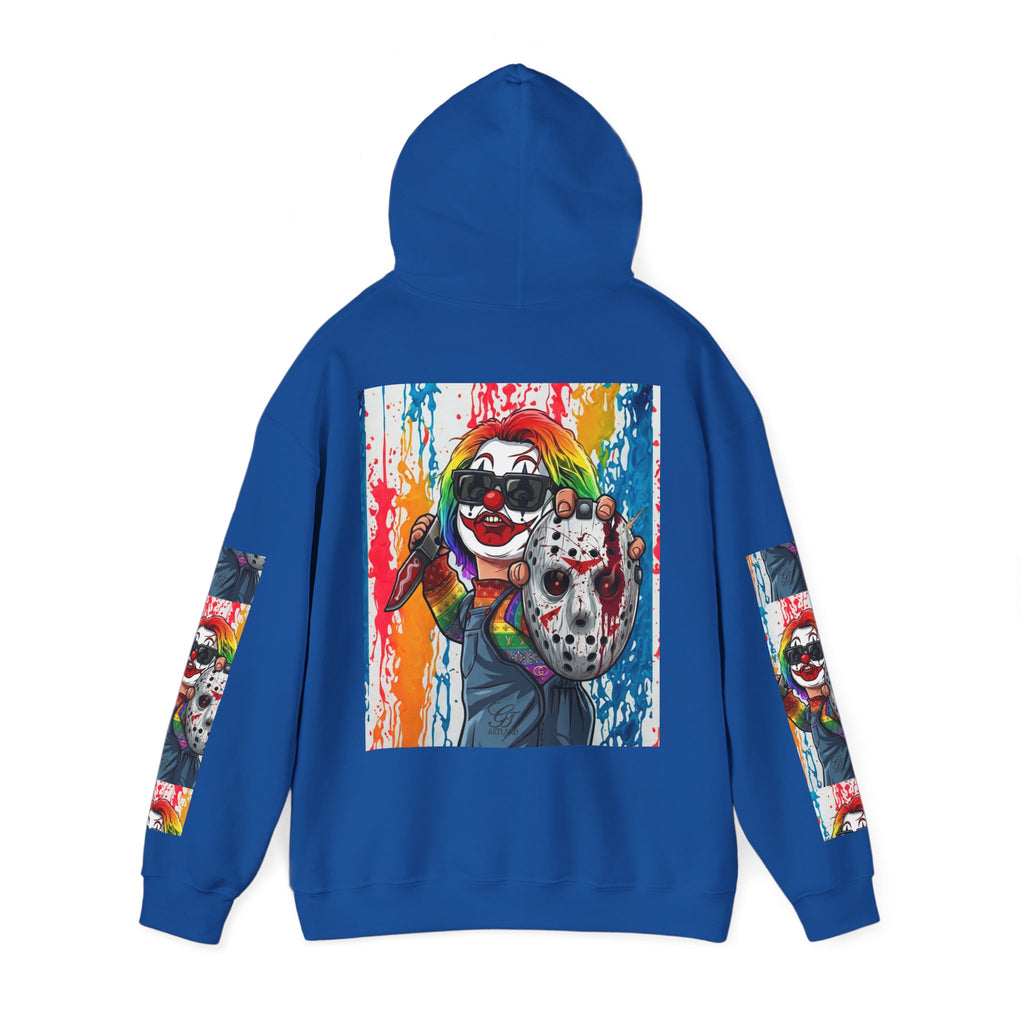 Rainbow Slasher Unisex Heavy Blend Hooded Sweatshirt by GT Artland