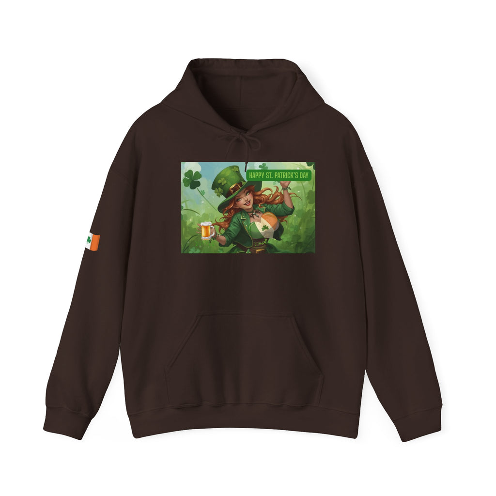 Leprechaun Pot of Gold Hoodie | St. Patrick's Day Shamrock Illustration