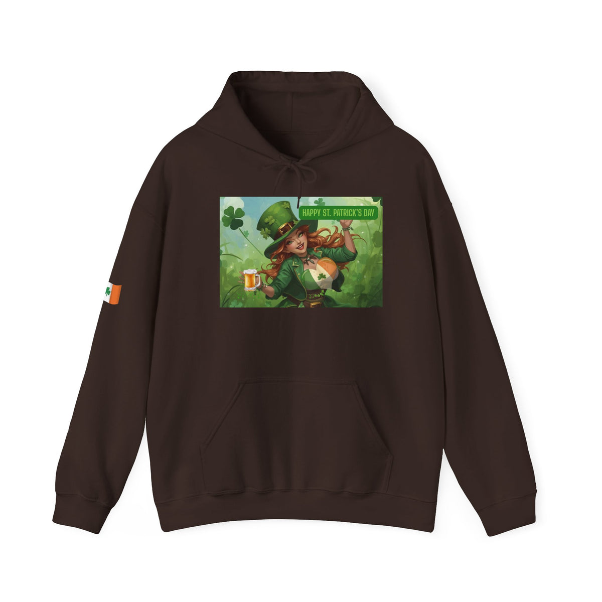 Leprechaun Pot of Gold Hoodie | St. Patrick's Day Shamrock Illustration