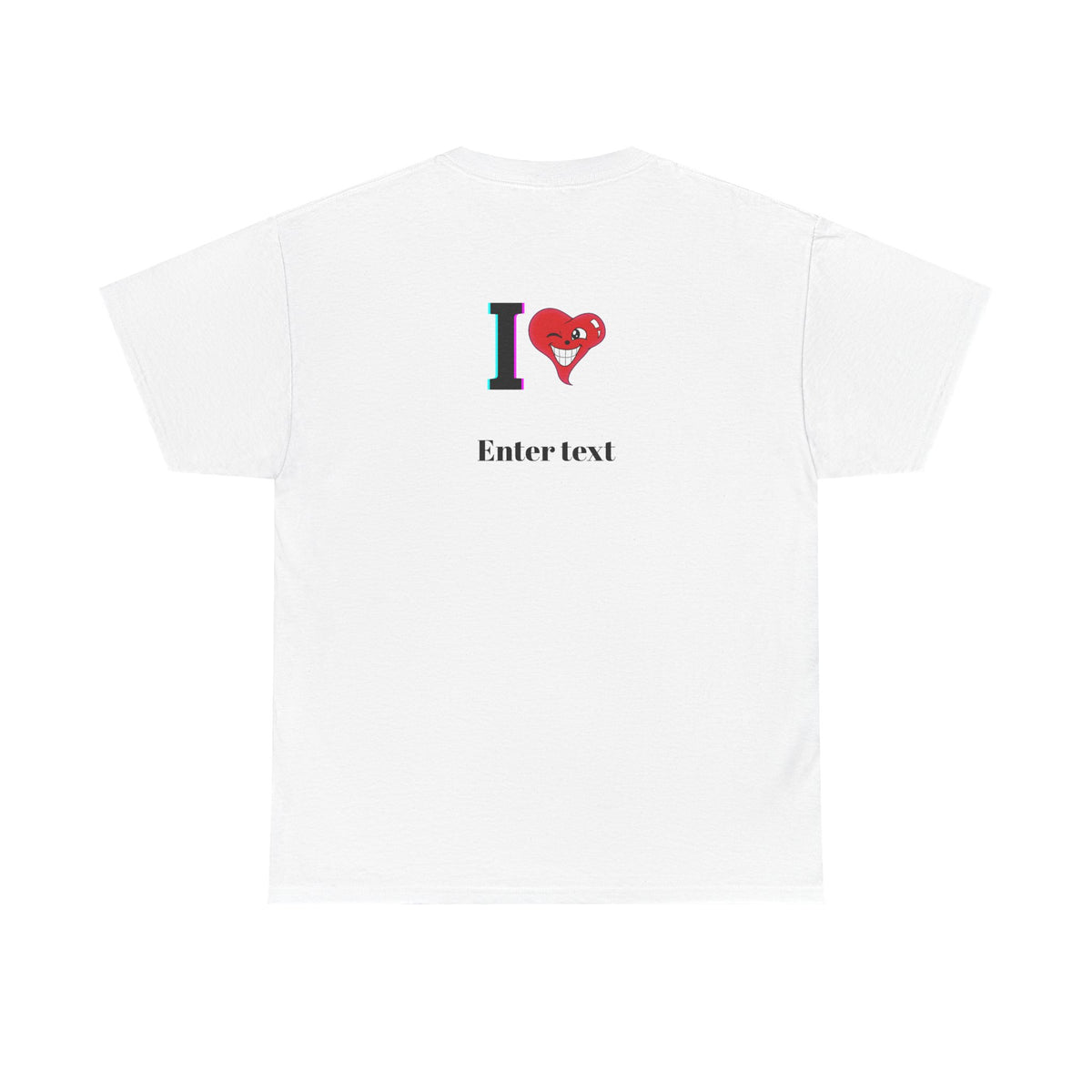 I Heart " Any Name" Personalized Designer Original T-Shirt Design by GT Artland