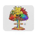 Rainbow Clown Mushroom Cloud Mouse Pad | Funky Colorful Explosion by GT Artland