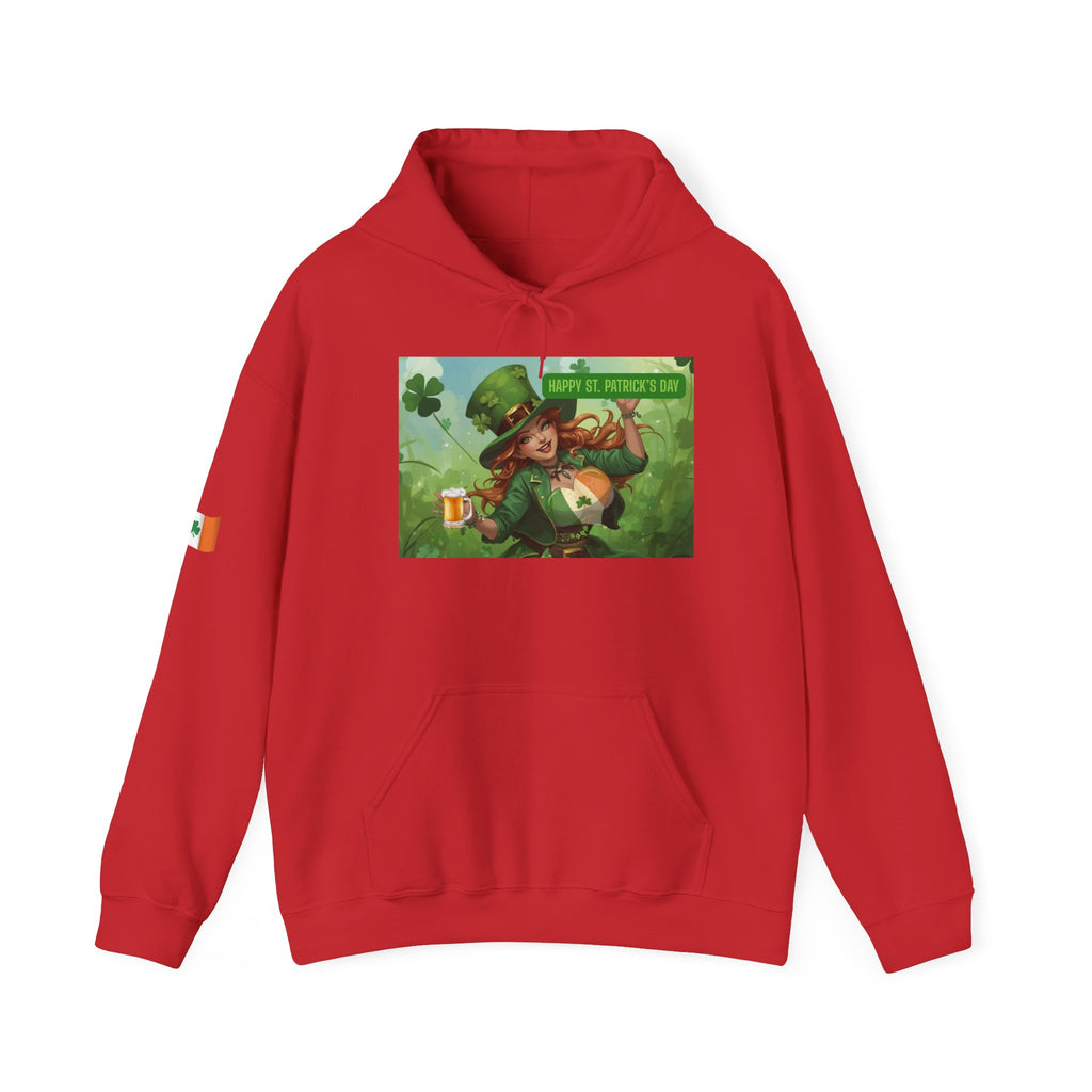 Leprechaun Pot of Gold Hoodie | St. Patrick's Day Shamrock Illustration